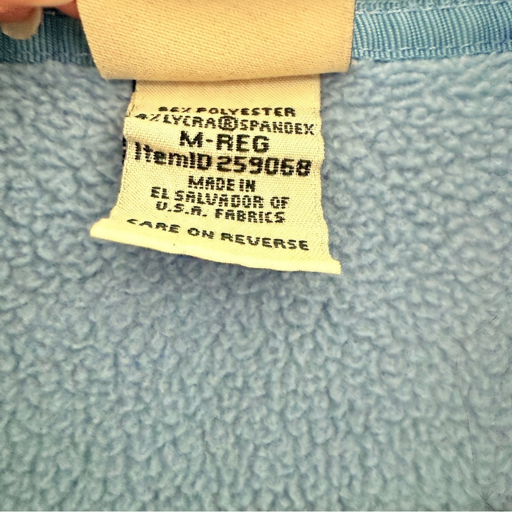 L.L. Bean Light Blue Zip Fleece Vest Classic Outdoor Layer M - Picture 4 of 5